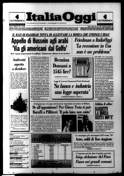 Italia oggi : quotidiano di economia finanza e politica